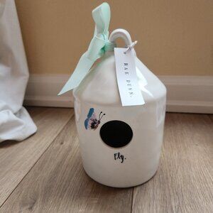 NWT Dimply Rae Dunn Script FLY Birdhouse